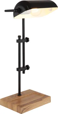 Produktbild von Globo Lighting Tischleuchte Metall schwarz matt, 1x E27