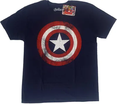 Produktbild von Marvel Comics | Offizielles Band T-Shirt | Captain America Distressed Shield