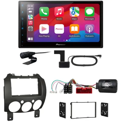 Produktbild von Pioneer SPH-DA77DAB CarPlay Android Auto DAB+ Einbauset für Mazda 2 2008-2014