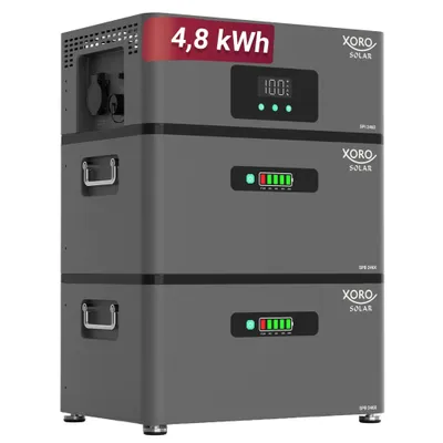 Produktbild von XORO SOLAR ATLAS-E 4.8 kWh Stromspeicher - Erweiterbar bis 12 kWh, AC-gekoppelt