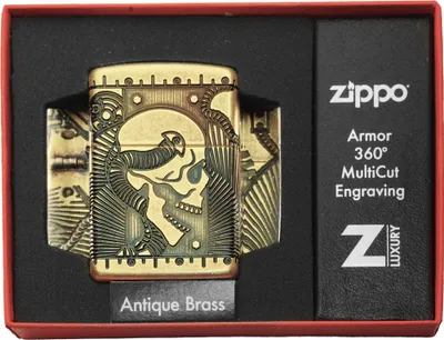 Produktbild von Zippo Benzinfeuerzeug Skull Armor 2019 - Hochwertige amerikanische Qualität, langlebig!