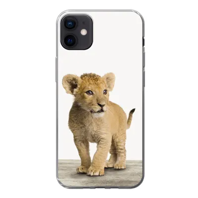 Produktbild von MuchoWow® Handyhülle Schutzhülle Hülle für iPhone 12 mini Löwe - Junge - Kinder - Jungen - Tiere - Mädchen Silikon Softcase Handy Hülle - Bild