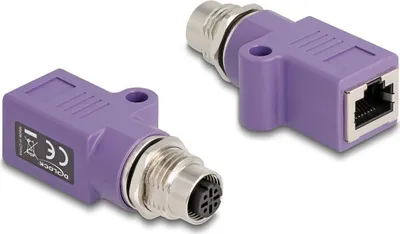 Produktbild von DeLOCK 60678, M12, RJ45, Violett