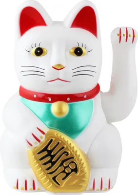 Produktbild von Glückskatze – Chinesische Katze – Maneki Neko – 15 cm – weiß