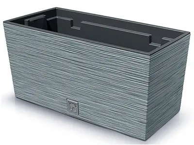Zdjęcie produktu dla nabbi Doniczka plastikowa DFC400 39,5 cm - beton szary