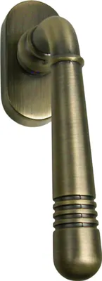 Produktbild von Fenstergriff Set 1 x FG Helena 1684 Messing brüniert Rasterolive Fensterbeschlag Drücker
