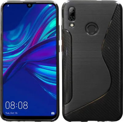 Immagine prodotto di cofi1453® S-Line Custodia Bumper compatibile con HONOR 10 LITE Custodia in silicone antiurto per telefoni cellulari Custodia in TPU Cover Nero