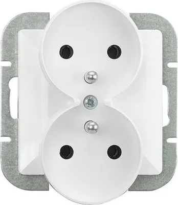 Obrázek produktu pro Pearl Doppelsteckdose P/Tz/U Weiss - E+9002149