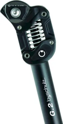 Produktbild von by.schulz 10632 G.2 Federsattelstütze Ø 31,6mm, 450mm, medium 60-85kg, schwarz