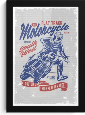 Produktbild von MuchoWow® MuchoWow® Gerahmtes Poster Mancave - Motor - Männer - Retro 20x30 cm - Poster mit zchwarzem Bilderrahmen - Drucken - Bilder Poster im Rahmen