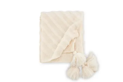 Immagine prodotto di Plaid Katlyn 170x130cm bianco sporco.