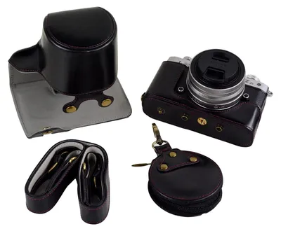 Obrázok produktu pre Puzdro na fotoaparát Solidchoice z polyuretánu (PU) pre model Nikon Z FC, s popruhom cez rameno