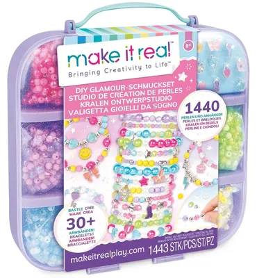 Produktbild von Make it Real MR1714, Perlenset für Kinder, 8 Jahr(e), Mehrfarbig, 1443 Stück(e)