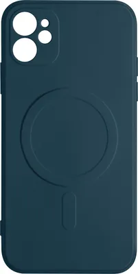 Produktbild von Avizar, MagSafe Soft Touch Hülle iPhone 11 stoßfest aus Silikon, Nachtblau