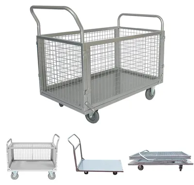 4-in-1 Plattformwagen, klappbar, 100x60x95 cm, 500 kg Tragkraft