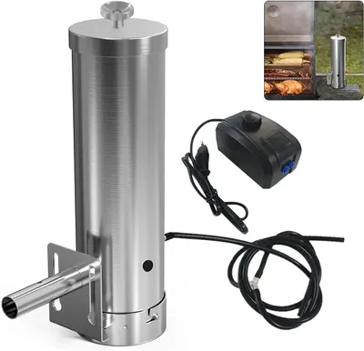Imagen del producto de Generador de humo - Generador de humo con bomba - Acero inoxidable - Para ahumadores - Para pescado, carne y queso - Verde claro