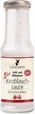 SOS CZOSNKOWY BEZGLUTENOWY BIO 210 ml - SANCHON