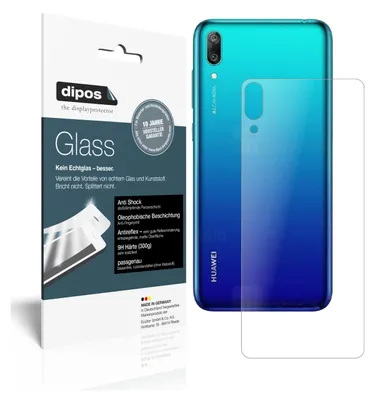 Produktbild von 2x Schutzfolie für Huawei Enjoy 9 Rückseite matt - Anti-Shock 9H Folie Glass