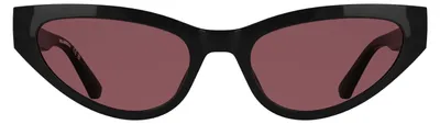 Produktbild von Karl Lagerfeld Women's Sunglasses KL6248S - Black with Solid Rose Lens