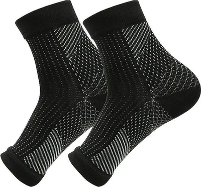 Immagine prodotto di CHPN – Calze – Calze compressive – Punta aperta – Supporto per i piedi – Nero – Taglia M – Calze da uomo