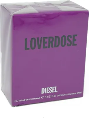 Produktbild von DIESEL Loverdose, Frauen, 75 ml, Nicht nachfüllbare Flasche, Mandarine, Sternanis, Gardenia, Jasmin, Gewürze, Bernstein, Vanille