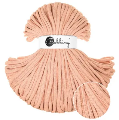 Produktbild von Bobbiny Jumbo 9 mm 100 m Peach Fuzz Schnur