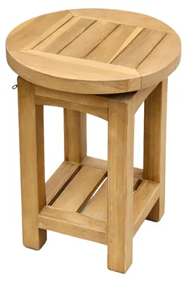 Image de Tabouret en teck pour l'extérieur