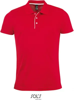 Produktbild von SOLs 01180 | Mens Sports Polo Shirt Performer - Farbe: Red - Größe: S