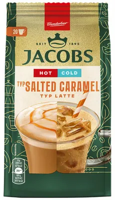 Obrázek produktu pro Jacobs Hot and Cold Salted Caramel Latte, instantní káva, rozpustná káva, 6 x 340 g