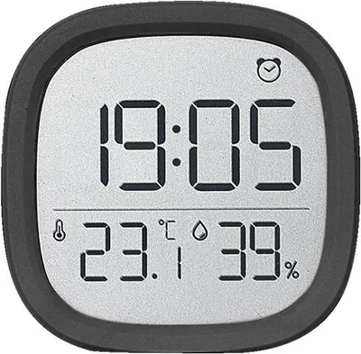 Zdjęcie produktu dla Cyfrowy zegar z kukułką i wyświetlaczem LCD o magnetycznej konstrukcji, wyposażony w termometr oraz wyświetlacz daty, temperatury i wilgotności, przeznaczony do montażu na ścianie. Tryb 12/24-godzinny. Praktyczny do użytku w domu, kuchni i biurze (czarny).