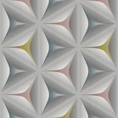 Produktbild von Profhome 960422-GU 3D Tapete Blumen matt grau rosa blau 5,33 m2