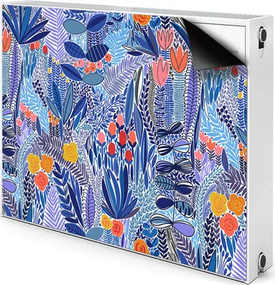 Produktbild von Magnet Verkleidung Abdeckung Heizkörperabdeckung Heizkörperabdeckung 100x60 cm  - Wilde Blumen
