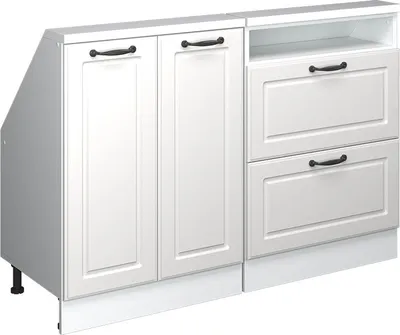 Produktbild von Dachschrägenschrank-Set Vicco Rion Weiß Landhaus 2er Set, Model 55986