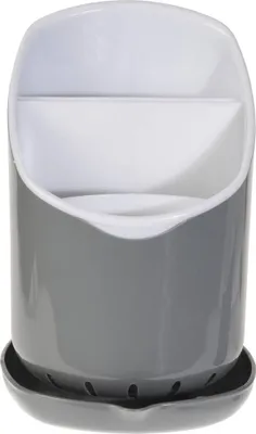 Immagine prodotto di Portaposate Excellent Houseware con vassoio, plastica, 12x11 cm, grigio