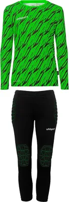 Produktbild von Uhlsport Progressive 28 Torwart Trikot Set Kinder - Neongrün / Schwarz