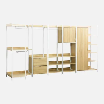 Immagine prodotto di Kit armadio modulare con 5 elementi, Bianco