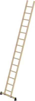 Produktbild von MUNK Holz-Anlegeleiter mit nivello-Traverse 14 Sprossen