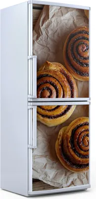 Produktbild von Kühlschrankdekoration 70x180 cm Aufkleber auf dem Kühlschrank - gebackene Zimtbrötchen