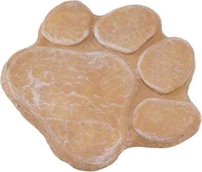 Produktbild von Famanu Gedenkstein Pfotenabdruck Hund - Wetterfeste Gartendekoration