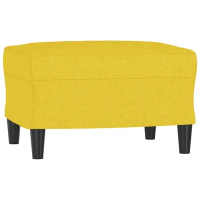 Immagine prodotto di vidaXL Poggiapiedi Giallo chiaro 60x50x41 cm Tessuto