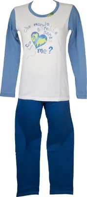Immagine prodotto di Pigiama donna cotone manica lunga pantalone lungo girocollo RAGNO articolo N70651, XS, Cotone 100%