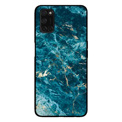 Zdjęcie produktu dla Smartphonica Etui na telefon do OPPO A52 / A72 4G / A92 z marmurowym nadrukiem - Etui z TPU z marmurowym wzorem - Niebieski