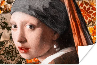 Produktbild von MuchoWow® Poster Das Mädchen mit dem Perlenohrring - Vermeer - Collage 30x20 cm - Plakate - Print