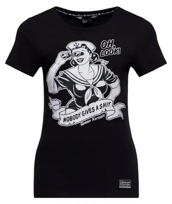 Produktbild von Queen Kerosin T-Shirt - nobody gives a shit 3XL