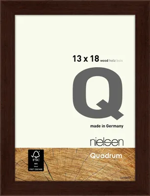 Produktbild von nielsen Holz Bilderrahmen Quadrum, 13x18 cm, Wengé