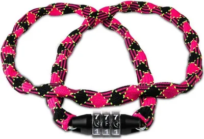 Produktbild von CUBE RFR Zahlenkettenschloss Style CMPT neon pink / black 3 x 3 x 1200 mm