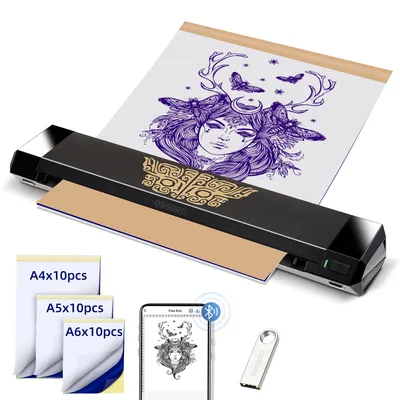 Produktbild von ORGBRO X8 Tattoo Drucker, Bluetooth Tattoo Stencil Drucker Thermodrucker