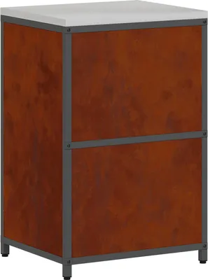 Image de Rangement de cuisine HATTEM Rouillé 60 x 50 x 92 cm Acier