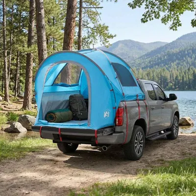 Obrázek produktu pro Autokryt modré barvy, rozměry 200 x 170 x 170 cm, materiál: polyester a ocel