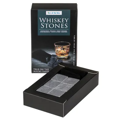Produktbild von Out of the Blue 79/5136 - Kühlsteine Whisky Stones, 6 Stück je ca. 2,5 cm, mit Samtbeutel